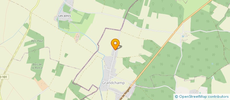 localisation de l'entreprise MADAME CLAUDINE DAVOT  GRANDCHAMP