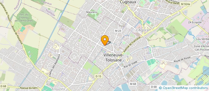 localisation de l'entreprise MADAME CLAUDINE DE PAUW à VILLENEUVE-TOLOSANE