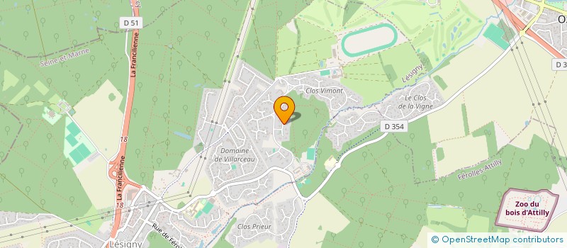 localisation de l'entreprise MADAME CLAUDINE DE VILLIERS DE L ISLE ADAM  LESIGNY