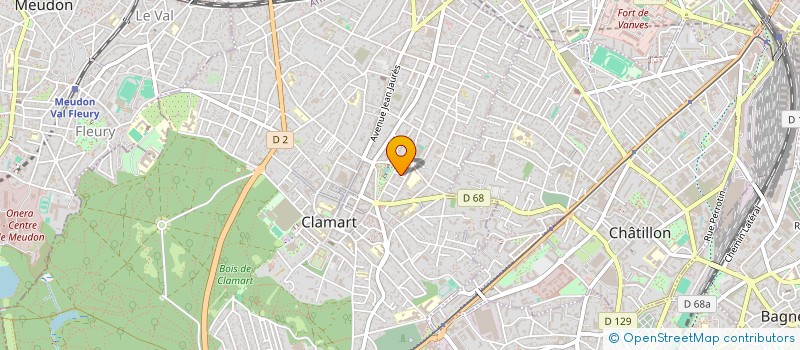 localisation de l'entreprise MADAME CLAUDINE DEGUILHEM  CLAMART