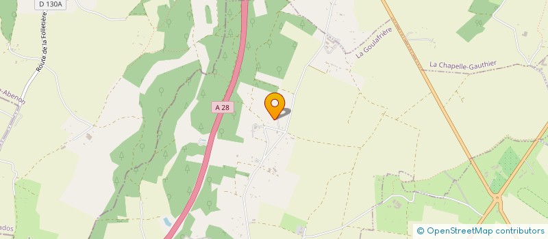 localisation de l'entreprise MADAME CLAUDINE DELANDE  LA GOULAFRIERE