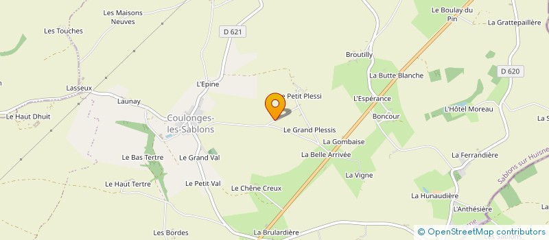 localisation de l'entreprise MADAME CLAUDINE DELANOYE à MOUTIERS-AU-PERCHE