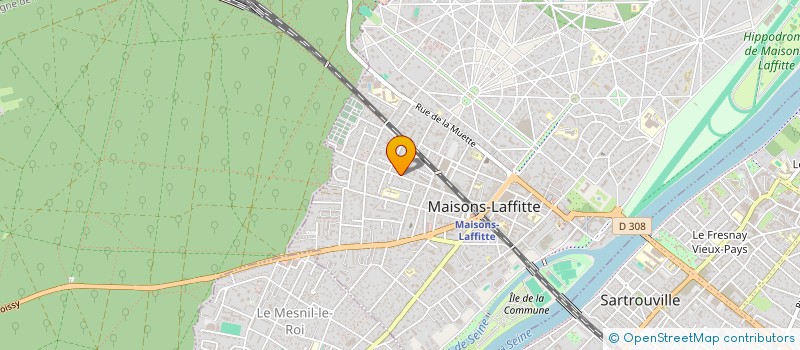 localisation de l'entreprise MADAME CLAUDINE DEMONCHY  MAISONS-LAFFITTE