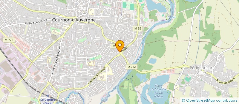 localisation de l'entreprise MADAME CLAUDINE DENICAS  COURNON-D'AUVERGNE