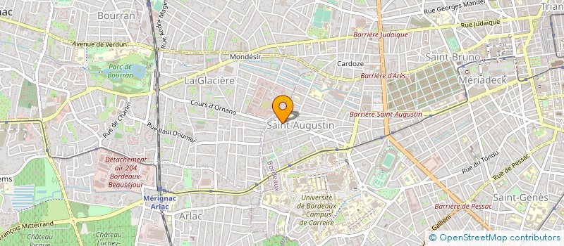 localisation de l'entreprise MADAME CLAUDINE DENIS à BORDEAUX