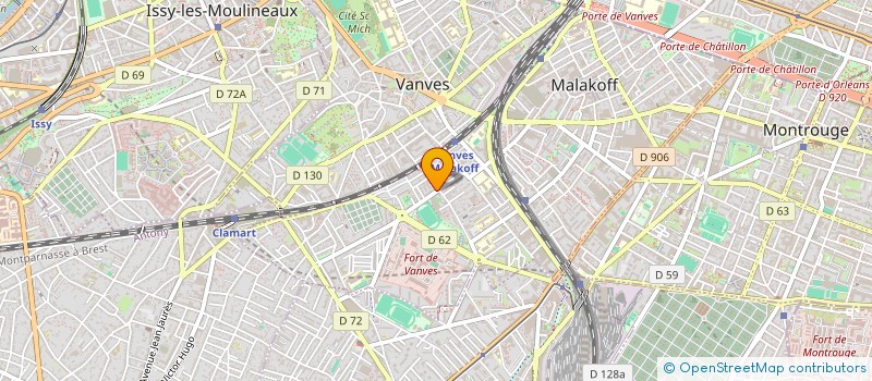 localisation de l'entreprise MADAME CLAUDINE DENON à MALAKOFF