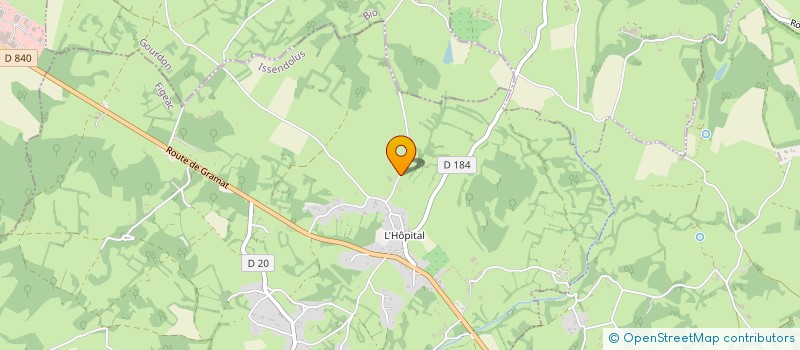 localisation de l'entreprise MADAME CLAUDINE DESPEYROUX  ISSENDOLUS