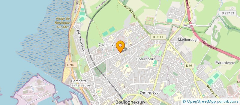 localisation de l'entreprise MADAME CLAUDINE DEVILLIERS  BOULOGNE-SUR-MER