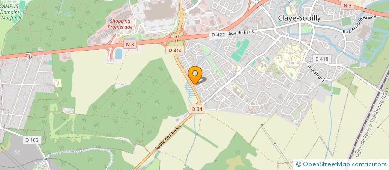 localisation de l'entreprise MADAME CLAUDINE DIB  CLAYE-SOUILLY