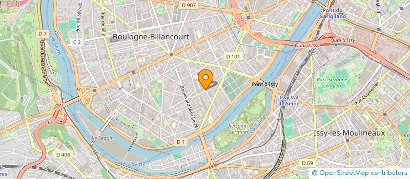 localisation de l'entreprise MADAME CLAUDINE DOITEAU à BOULOGNE-BILLANCOURT