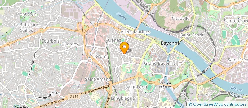 localisation de l'entreprise MADAME CLAUDINE DUCROCQ  BAYONNE