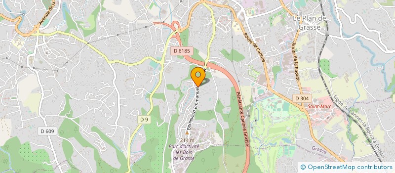 localisation de l'entreprise MADAME CLAUDINE DUFOUR à GRASSE