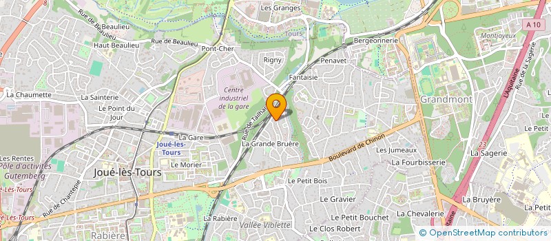 localisation de l'entreprise MADAME CLAUDINE DUPUIS à JOUE-LES-TOURS