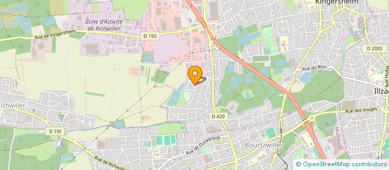 localisation de l'entreprise MADAME CLAUDINE DUSS  KINGERSHEIM