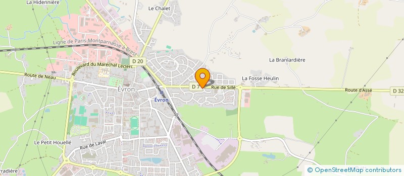 localisation de l'entreprise MADAME CLAUDINE DUVAL  EVRON