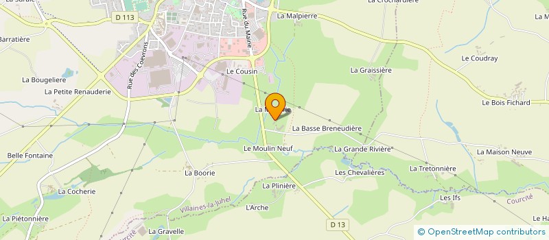 localisation de l'entreprise MADAME CLAUDINE EDON à COURCITE