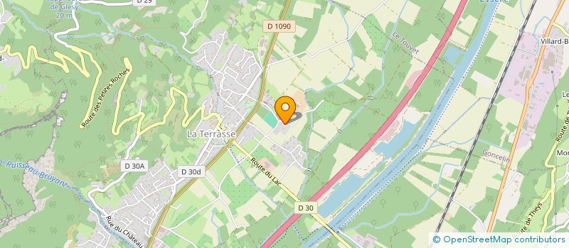 localisation de l'entreprise MADAME CLAUDINE ENTRESSANGLE  LA TERRASSE