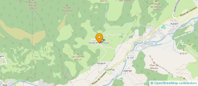 localisation de l'entreprise MADAME CLAUDINE ESCASSUT à MOULIS