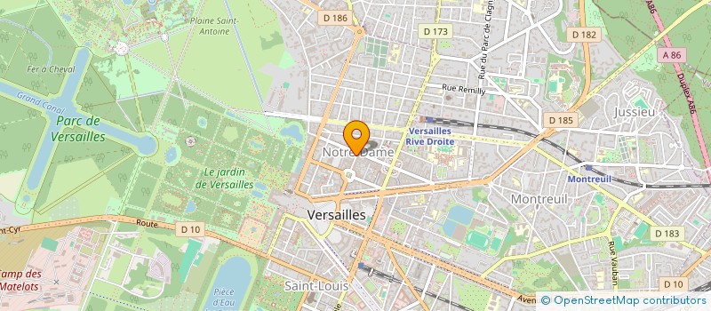 localisation de l'entreprise MADAME CLAUDINE ESNAUD à VERSAILLES
