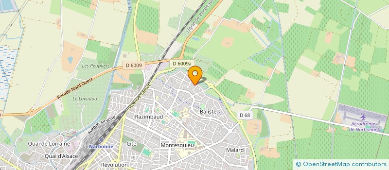 localisation de l'entreprise MADAME CLAUDINE FABRE  NARBONNE