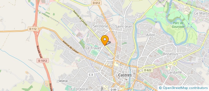 localisation de l'entreprise MADAME CLAUDINE FABRE  CASTRES