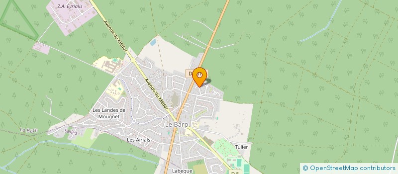 localisation de l'entreprise MADAME CLAUDINE FAURE  LE BARP