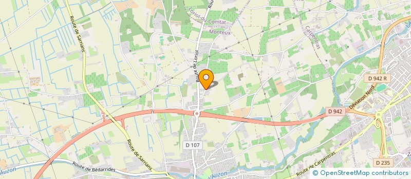 localisation de l'entreprise MADAME CLAUDINE FENOUIL  MONTEUX