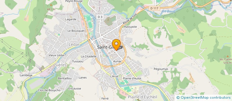 localisation de l'entreprise MADAME CLAUDINE FERRAGE à SAINT-GIRONS