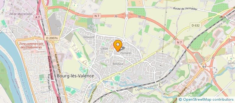 localisation de l'entreprise MADAME CLAUDINE FHAL à BOURG-LES-VALENCE