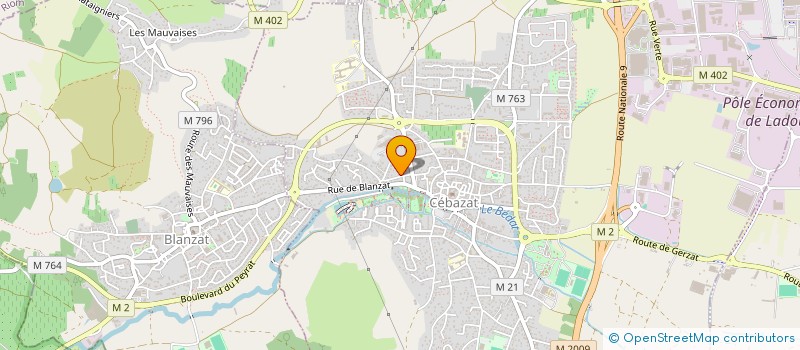 localisation de l'entreprise MADAME CLAUDINE FIGON  CEBAZAT