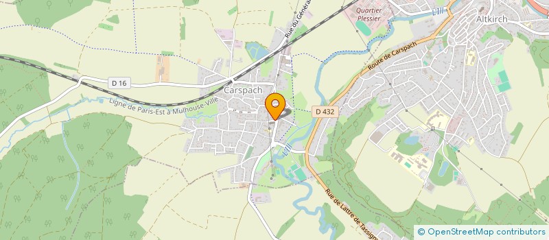 localisation de l'entreprise MADAME CLAUDINE FIMBEL  CARSPACH