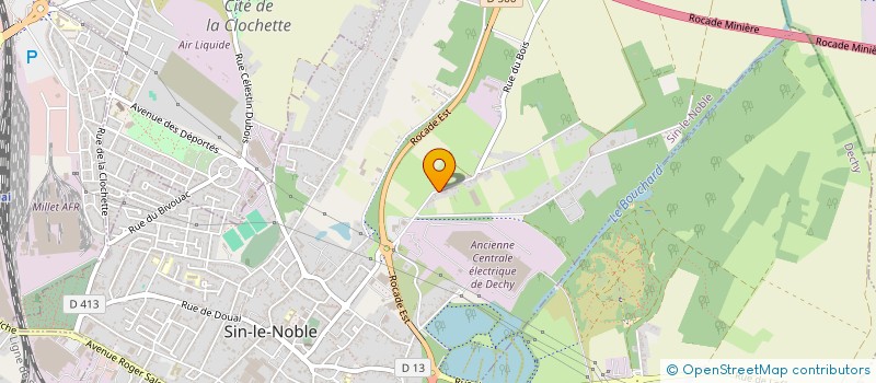 localisation de l'entreprise MADAME CLAUDINE FLINOIS  SIN-LE-NOBLE