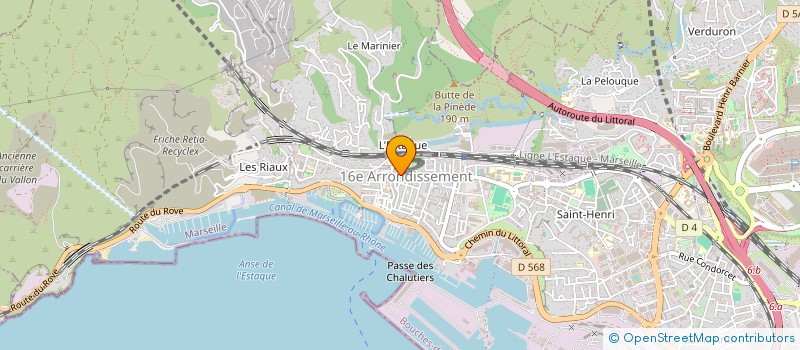 localisation de l'entreprise MADAME CLAUDINE FOGLIA à MARSEILLE 16EME