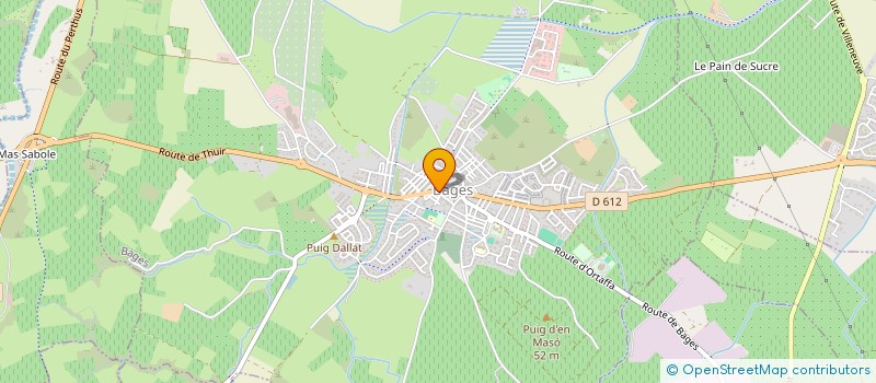 localisation de l'entreprise MADAME CLAUDINE FONELLOSA  BAGES