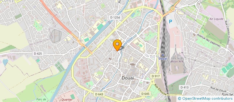 localisation de l'entreprise MADAME CLAUDINE FONTAINE à DOUAI