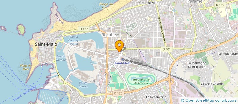 localisation de l'entreprise MADAME CLAUDINE FOUILLARD à SAINT-MALO