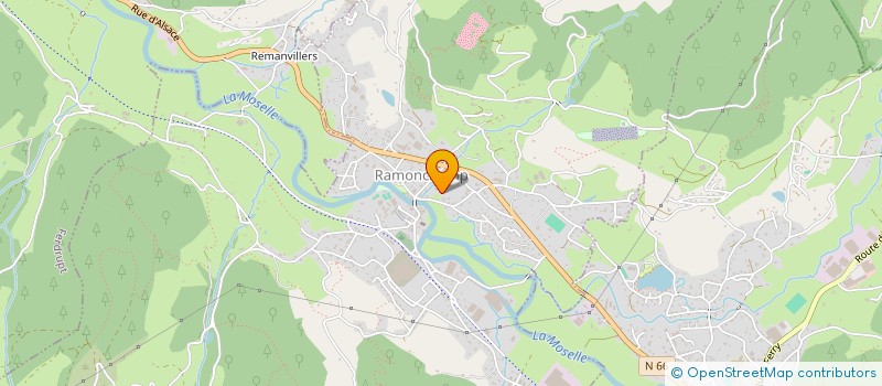 localisation de l'entreprise MADAME CLAUDINE FRECHIN  RAMONCHAMP