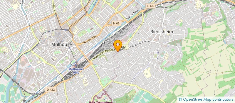 localisation de l'entreprise MADAME CLAUDINE FRITSCH  MULHOUSE