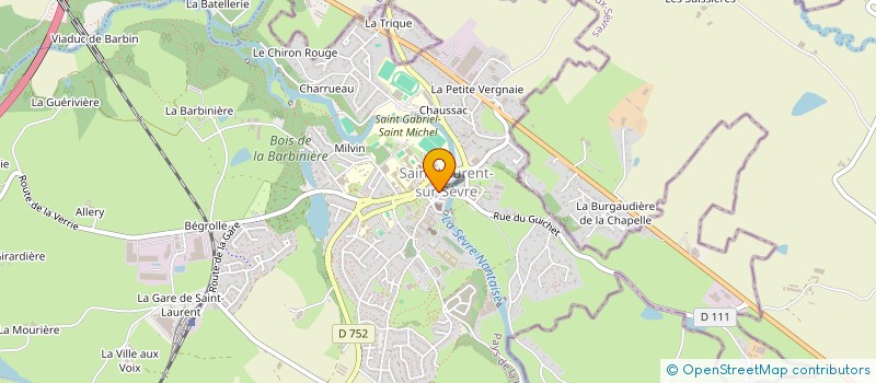 localisation de l'entreprise MADAME CLAUDINE FRUCHET à SAINT-LAURENT-SUR-SEVRE