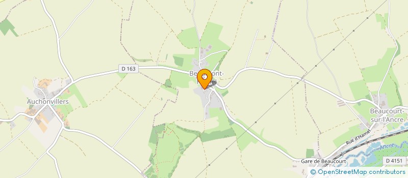 localisation de l'entreprise MADAME CLAUDINE FYNES  BEAUMONT-HAMEL