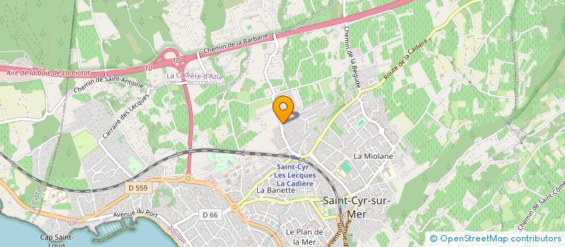 localisation de l'entreprise MADAME CLAUDINE GARCIA à SAINT-CYR-SUR-MER