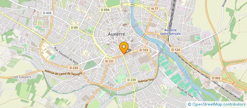 localisation de l'entreprise MADAME CLAUDINE GAUDEAU à AUXERRE