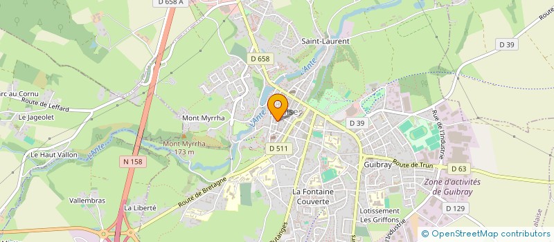 localisation de l'entreprise MADAME CLAUDINE GELOUIN à FALAISE