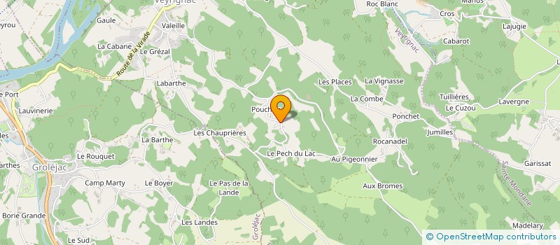 localisation de l'entreprise MADAME CLAUDINE GENDRE  VEYRIGNAC