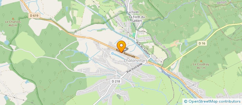 localisation de l'entreprise MADAME CLAUDINE GEX  CHALONVILLARS