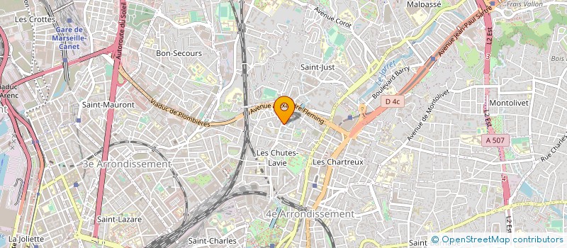 localisation de l'entreprise MADAME CLAUDINE GIARDINA à MARSEILLE