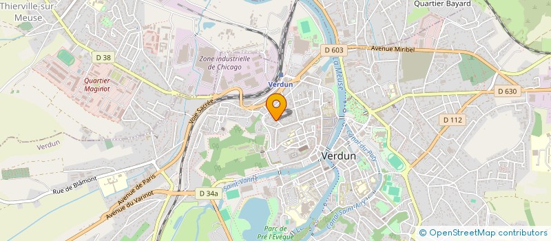 localisation de l'entreprise MADAME CLAUDINE GILBERT à VERDUN