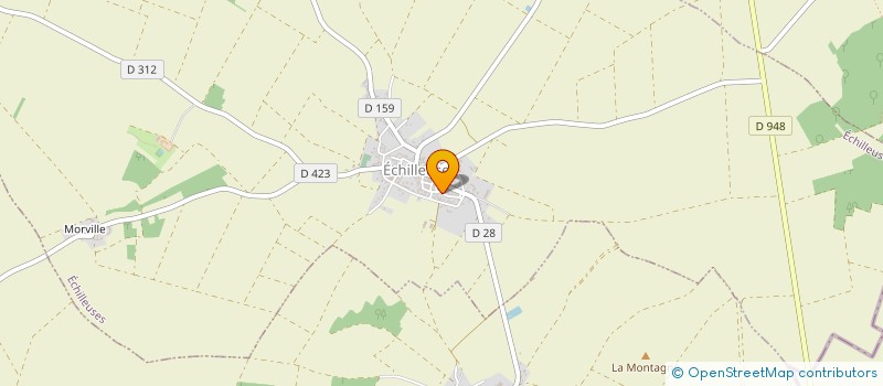 localisation de l'entreprise MADAME CLAUDINE GILLET  ECHILLEUSES