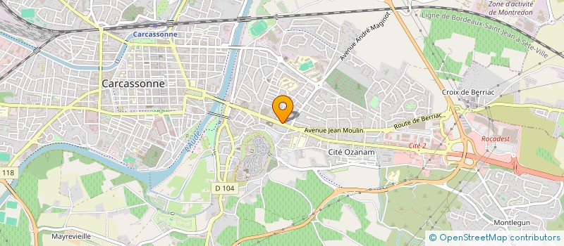 localisation de l'entreprise MADAME CLAUDINE GRAMFORT  CARCASSONNE