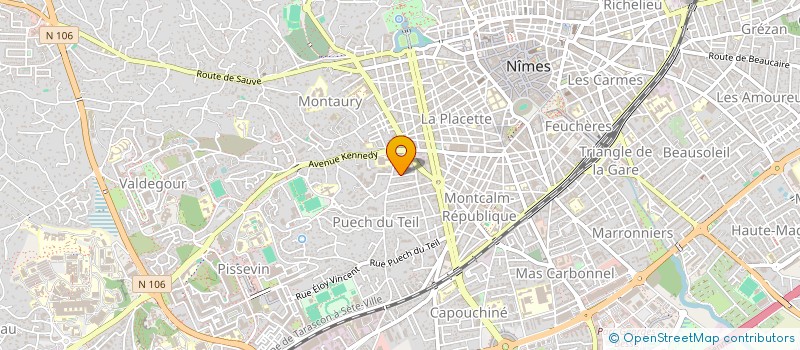 localisation de l'entreprise MADAME CLAUDINE GRAS AYGON  NIMES